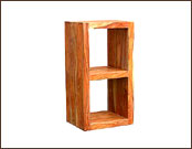 2 Hole Cube Wooden Display Shelving Unit